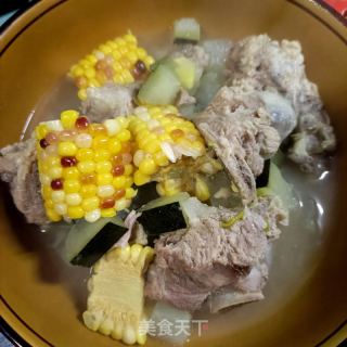 龙骨玉米冬瓜汤的做法步骤：13
