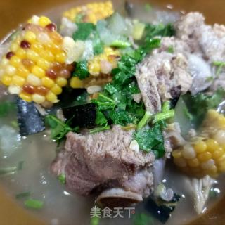 龙骨玉米冬瓜汤的做法步骤：15