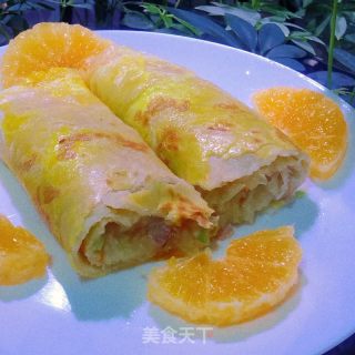 培根土豆丝卷饼的做法