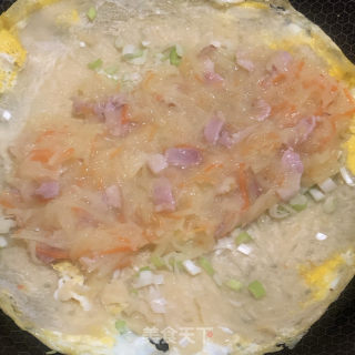 培根土豆丝卷饼的做法步骤：13