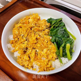 蟹黄拌饭的做法步骤：9