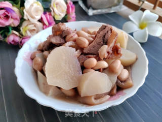 肉皮烧花生萝卜的做法步骤：9