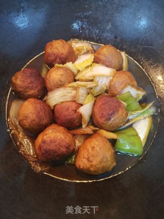 红烧狮子头烩菜的做法
