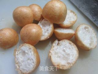 油面筋炒野山笋的做法步骤：3