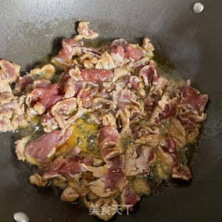 木耳时蔬炒肉的做法步骤：6