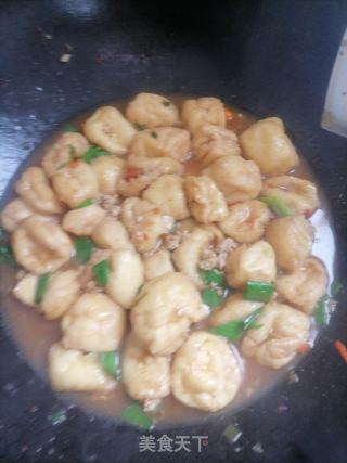 肉沫油豆腐的做法步骤：6