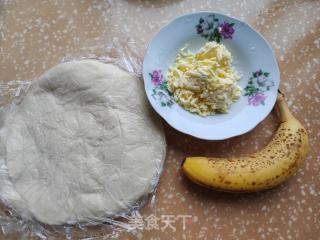 香蕉芝士手抓饼的做法步骤：1