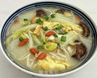 香菇白菜汤的做法步骤：10