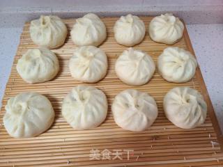 干槐花鸡蛋馅包子的做法步骤：22