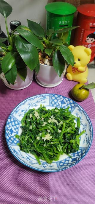 蒜末炒豌豆尖的做法步骤：7
