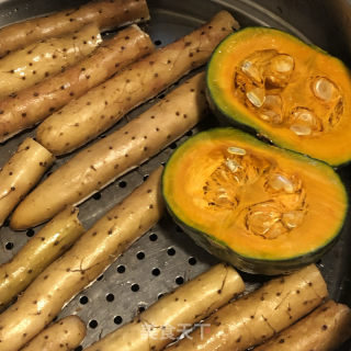 山药杂粮饼的做法步骤：1