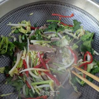 白菜芯炒鹿心的做法步骤：12