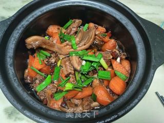 胡萝卜烧鸭肉的做法步骤：20