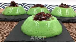 抹茶红豆布丁，嫩滑抹茶奶冻，配上甜蜜红豆，清新又治愈。的做法