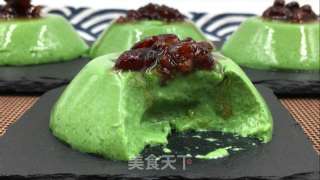 抹茶红豆布丁，嫩滑抹茶奶冻，配上甜蜜红豆，清新又治愈。的做法步骤：12