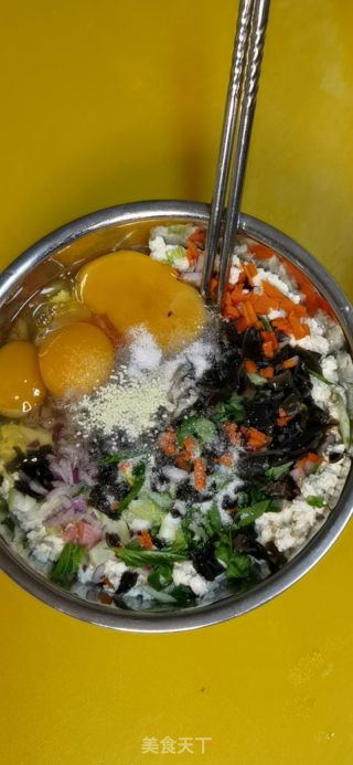 豆腐时蔬鸡蛋小饼的做法步骤：3