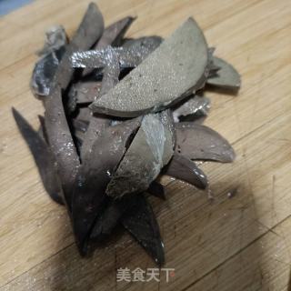 白菜炒羊肝的做法步骤：3