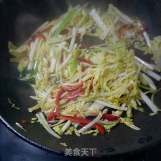 白菜炒羊肝的做法步骤：8