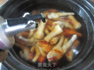 鸡爪魔芋丝煲的做法步骤：7