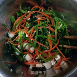 菠菜拌鲜贝的做法步骤：16