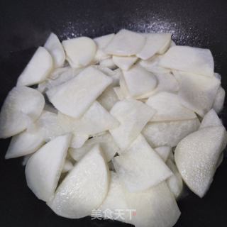 牛肉炒凉薯的做法步骤：3
