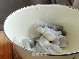 虾仁儿炒花菜的做法步骤：3