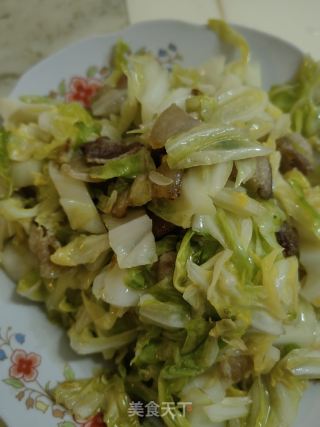 五花肉炒鸡心白的做法