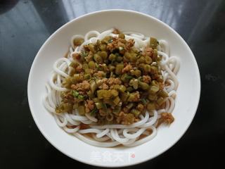 酸豆角肉末米粉的做法步骤：13
