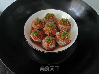 蒜蓉粉丝蒸香菇的做法步骤：15