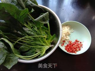 蒜蓉菠菜的做法步骤：1