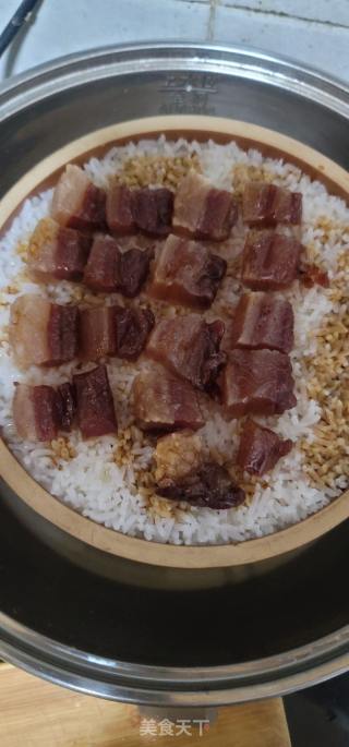 腊肉蒸饭的做法步骤：10