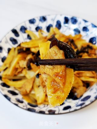 老陕席面菜～莲菜炒肉的做法步骤：9