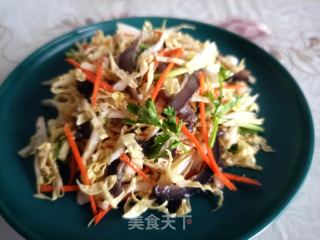 白菜芯拌海参的做法步骤：11