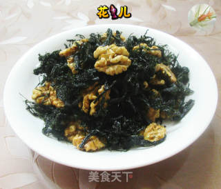 苔条核桃仁的做法