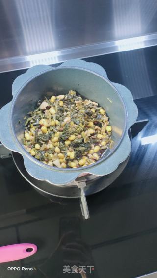 黄豆、肉末炒雪里蕻的做法步骤：7
