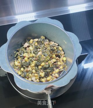 黄豆、肉末炒雪里蕻的做法步骤：9