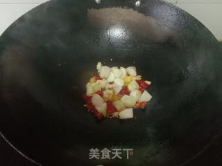 小炒鸡杂的做法步骤：6