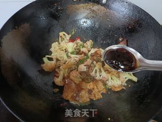 小炒花菜的做法步骤：7