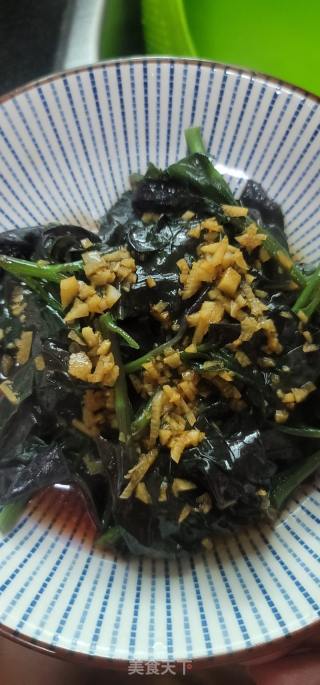 蒜香紫背菜的做法步骤：10