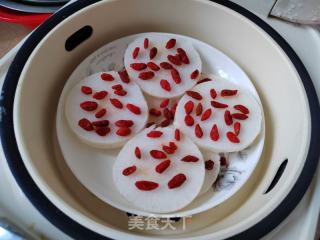 枸杞蒸萝卜的做法步骤：4