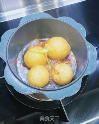 家常油面筋塞肉的做法步骤：11