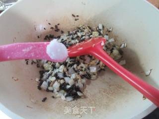 鸡蛋大白菜炒黑米饭的做法步骤：7