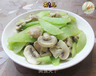 蘑菇瘦肉片炒莴笋的做法