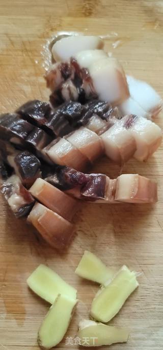 腊肉焖白萝卜的做法步骤：3