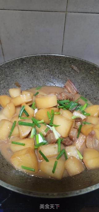 腊肉焖白萝卜的做法步骤：11