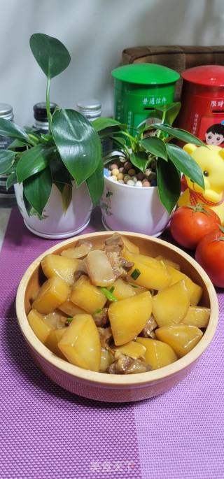 腊肉焖白萝卜的做法步骤：13