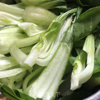 小油菜土豆焖五花肉的做法步骤：8