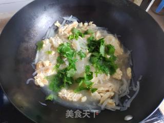煎蛋萝卜丝汤的做法步骤：7