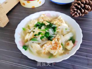 煎蛋萝卜丝汤的做法步骤：8