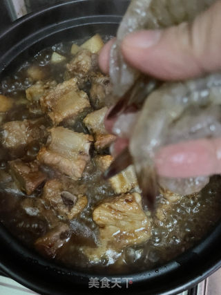 砂锅焗排骨虾仁的做法步骤：11